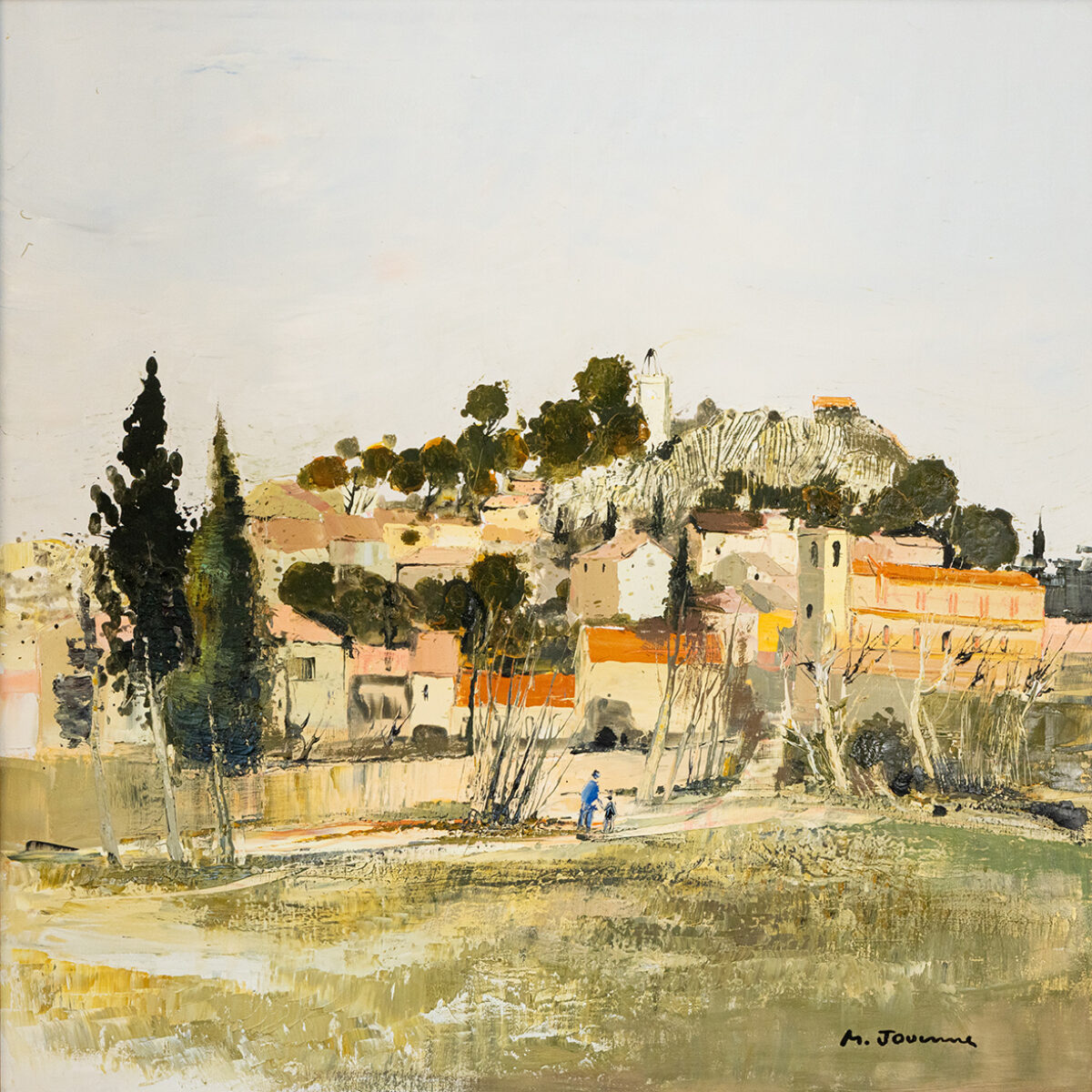 Eygalières - Michel Jouenne © Oeuvre mise en vente par L'Atelier Galerie des Alpilles
