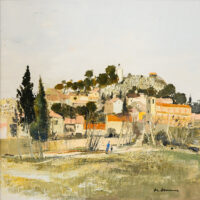 Eygalières - Michel Jouenne © Oeuvre mise en vente par L'Atelier Galerie des Alpilles